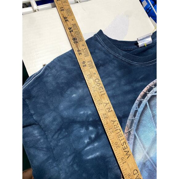 The Mountain Dream Catcher Blue Tshirt XL Bald Eagle USA Flag - Picture 6 of 9